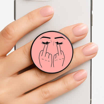 Middle Finger Eyes Phone Grip
