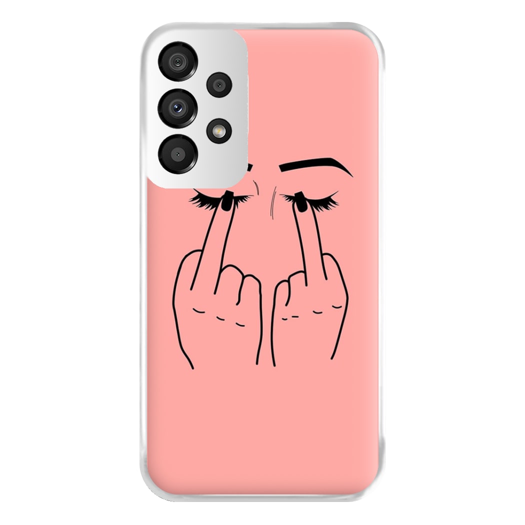 Middle Finger Eyes Phone Case for Galaxy A33