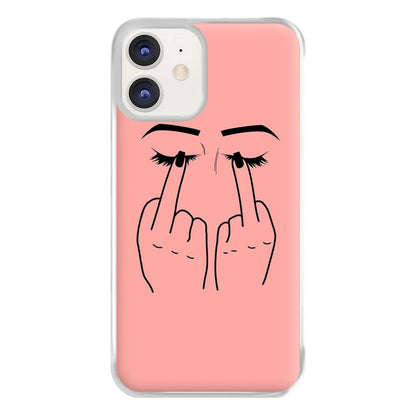 Middle Finger Eyes Phone Case for iPhone 12 / 12 Pro