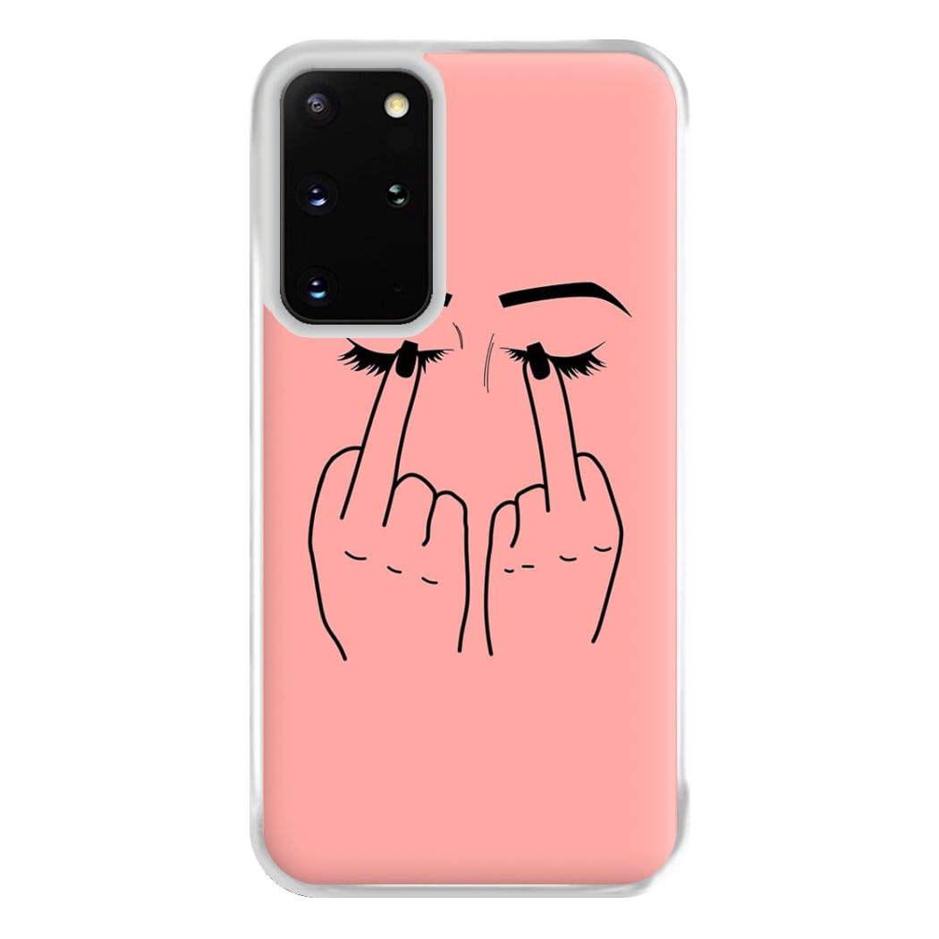 Middle Finger Eyes Phone Case for Galaxy S20 Plus