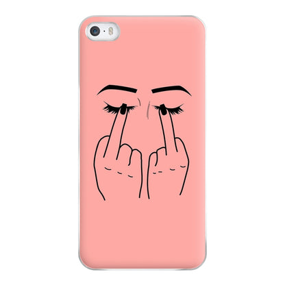 Middle Finger Eyes Phone Case for iPhone 5 / 5s / SE 2016