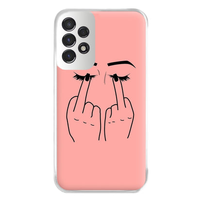 Middle Finger Eyes Phone Case for Galaxy A53