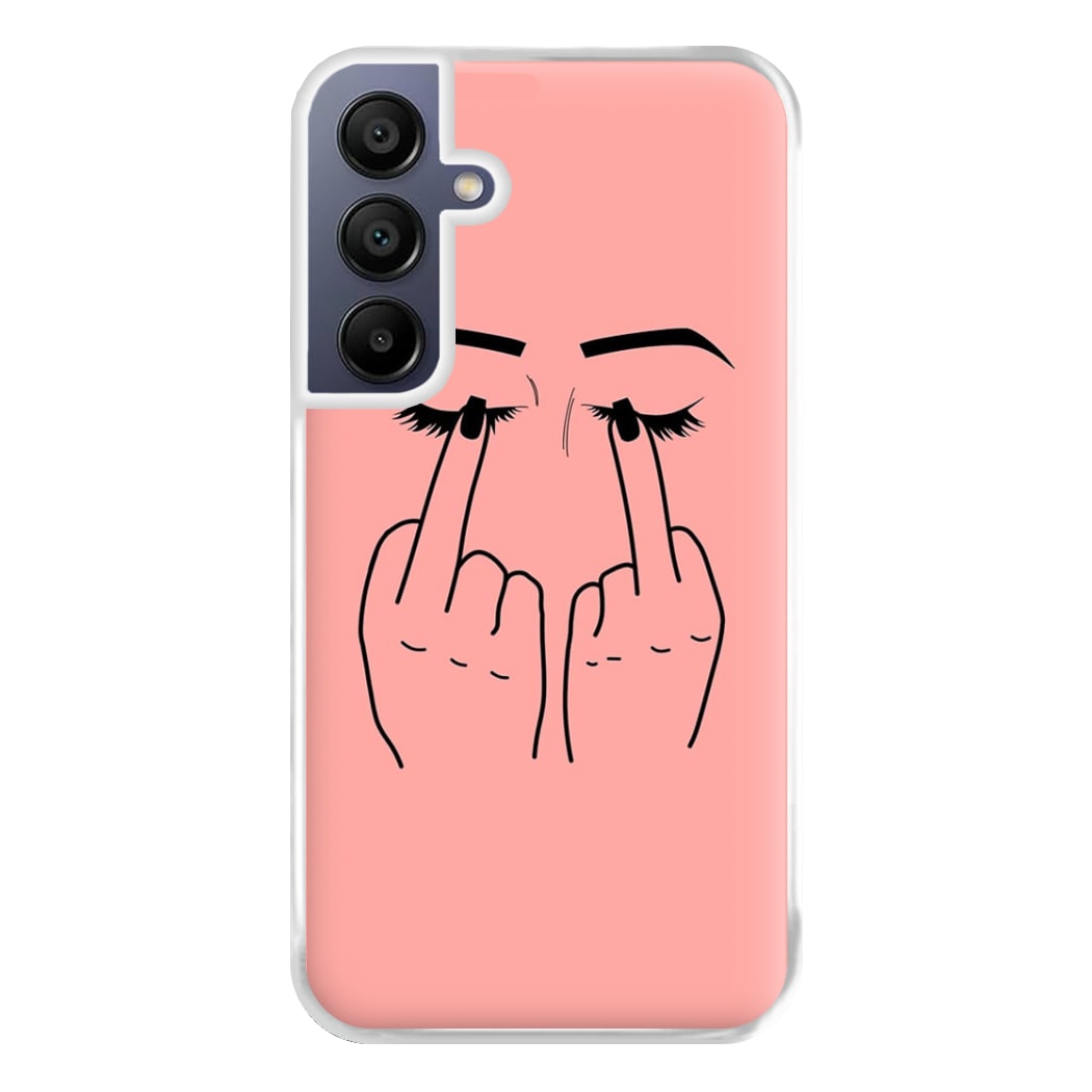 Middle Finger Eyes Phone Case for Galaxy A16