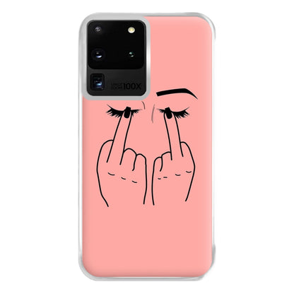 Middle Finger Eyes Phone Case for Galaxy S20 Ultra