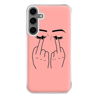 Middle Finger Eyes Phone Case for Galaxy S24FE