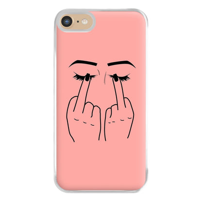 Middle Finger Eyes Phone Case for iPhone 6 / 7 / 8 / SE