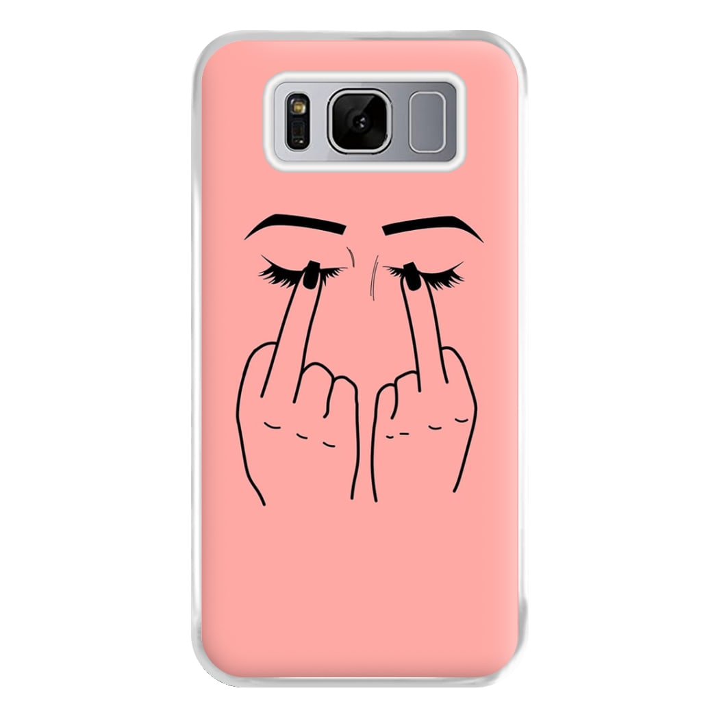 Middle Finger Eyes Phone Case for Galaxy S8 Plus