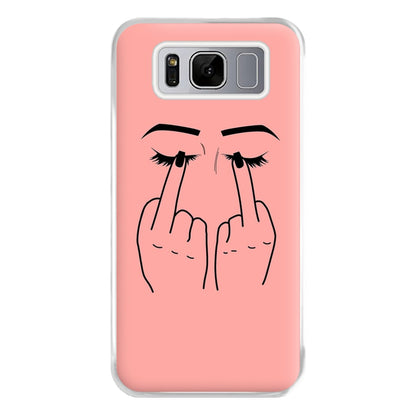 Middle Finger Eyes Phone Case for Galaxy S8 Plus