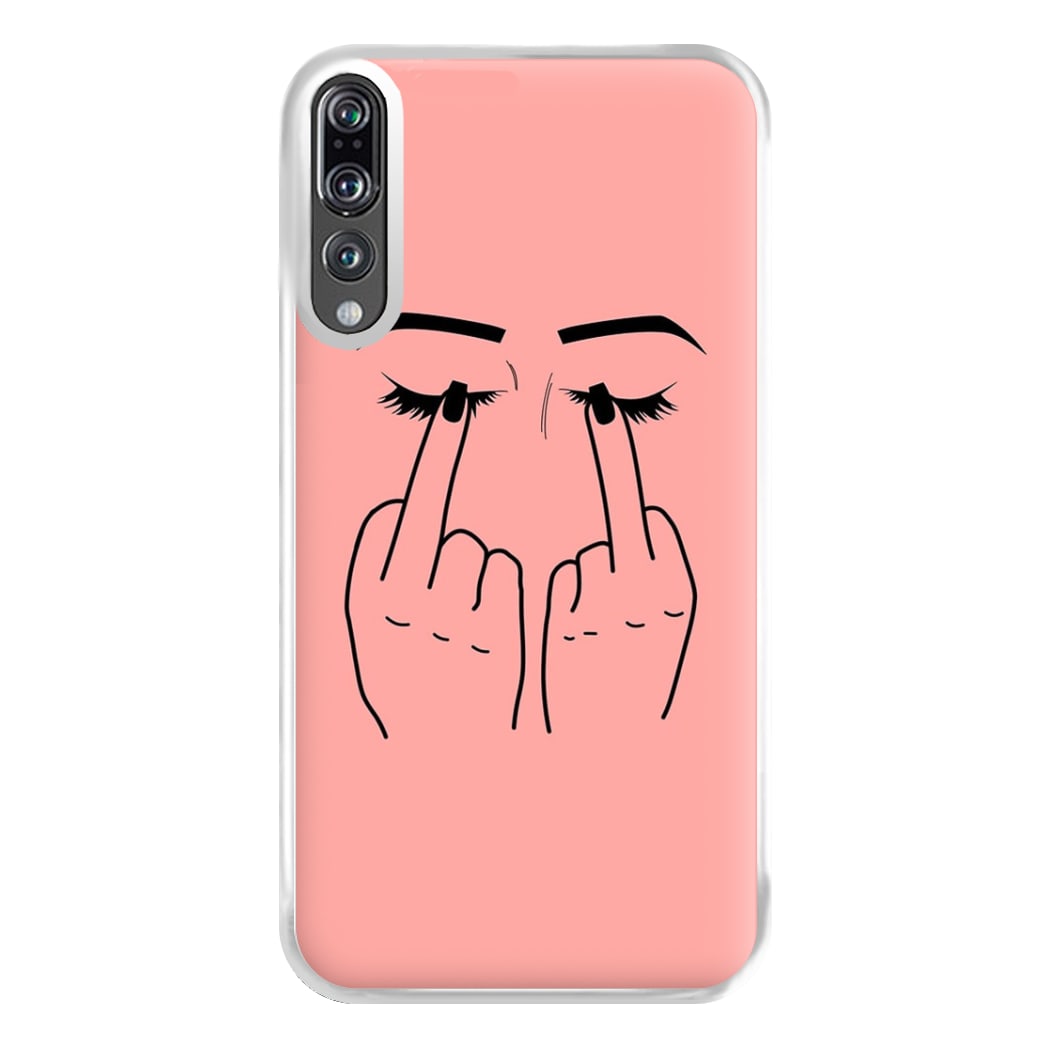 Middle Finger Eyes Phone Case for Huawei P20 Pro