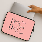 Middle Finger Eyes Laptop Sleeve 2