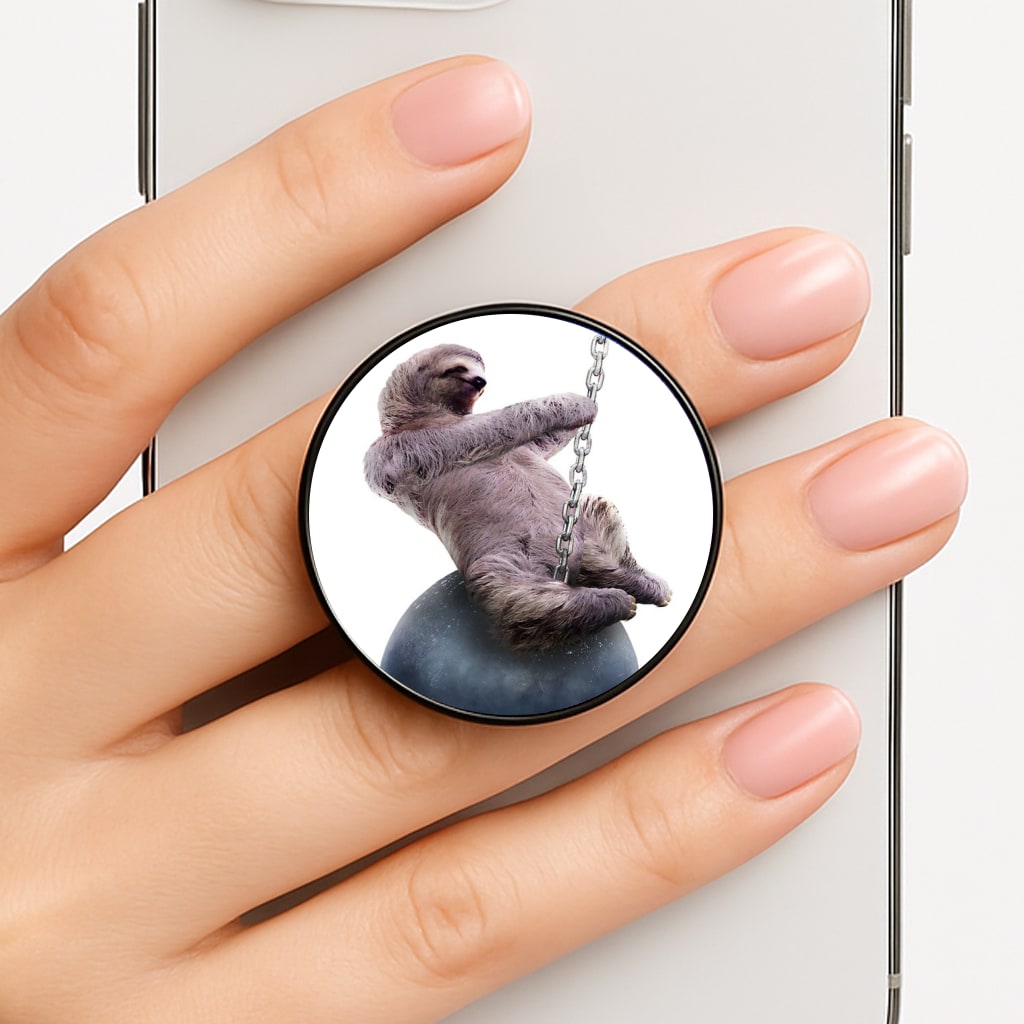 Wrecking Ball Sloth Phone Grip
