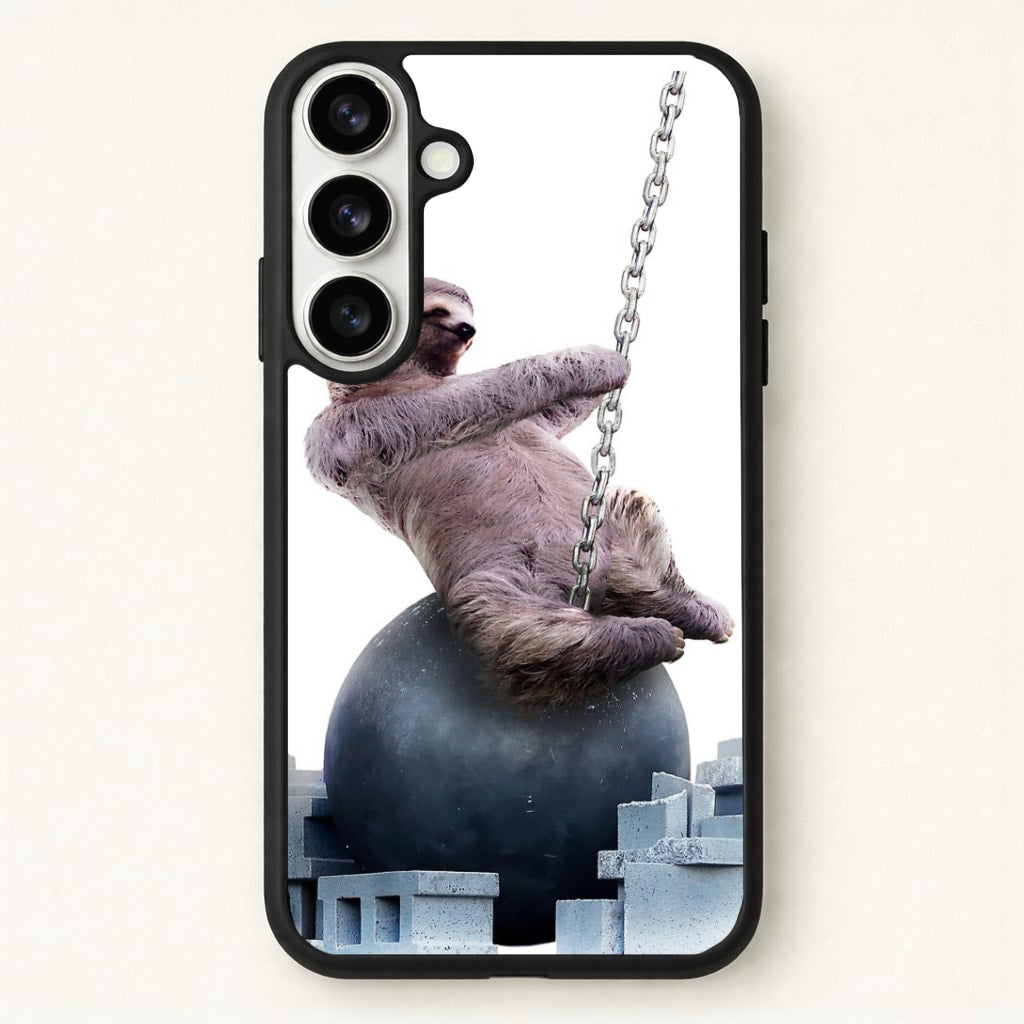 Wrecking Ball Sloth Phone Case for Galaxy S26 Plus