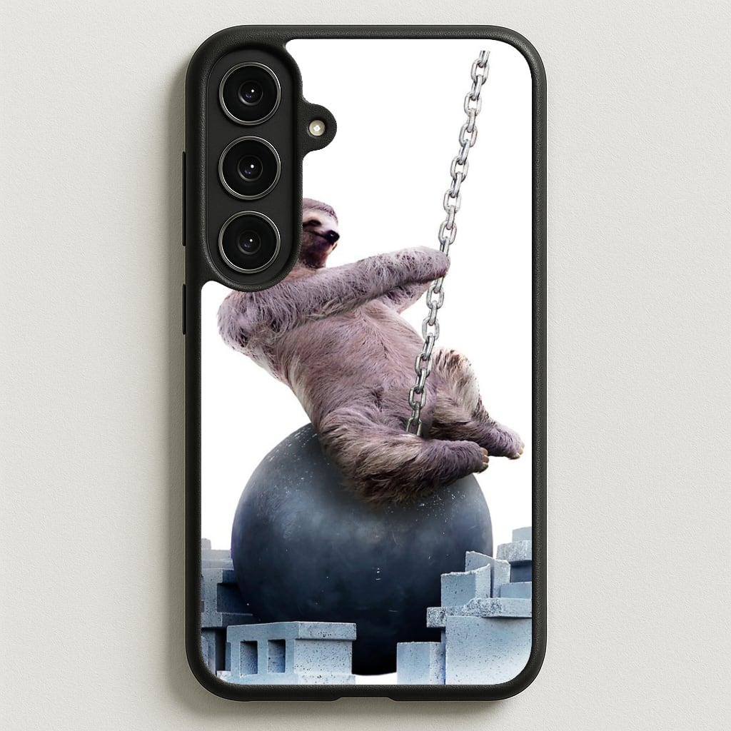 Wrecking Ball Sloth Phone Case for Galaxy S25FE