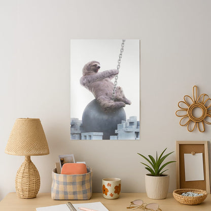 Wrecking Ball Sloth Art Print