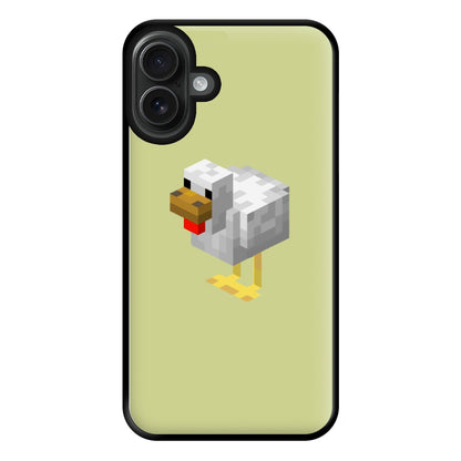 Mining Chicken Phone Case for iPhone 16 Plus