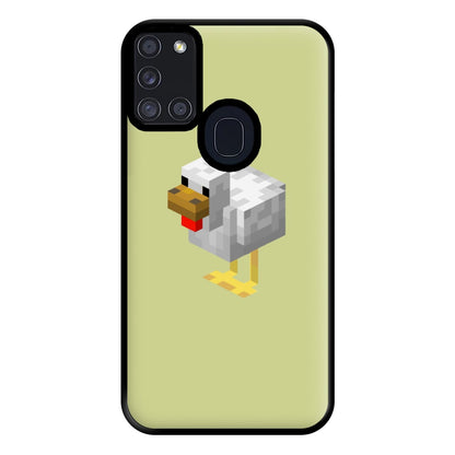 Mining Chicken Phone Case for Galaxy A21s