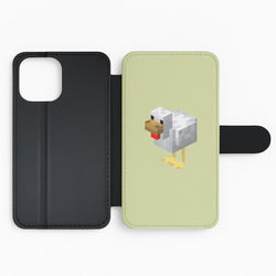 Mining Chicken Flip Phone Case