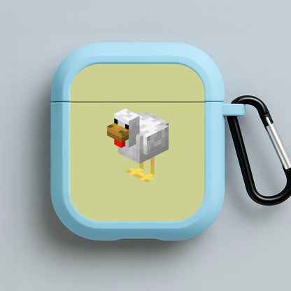 Mining Chicken Blue AirPods Case