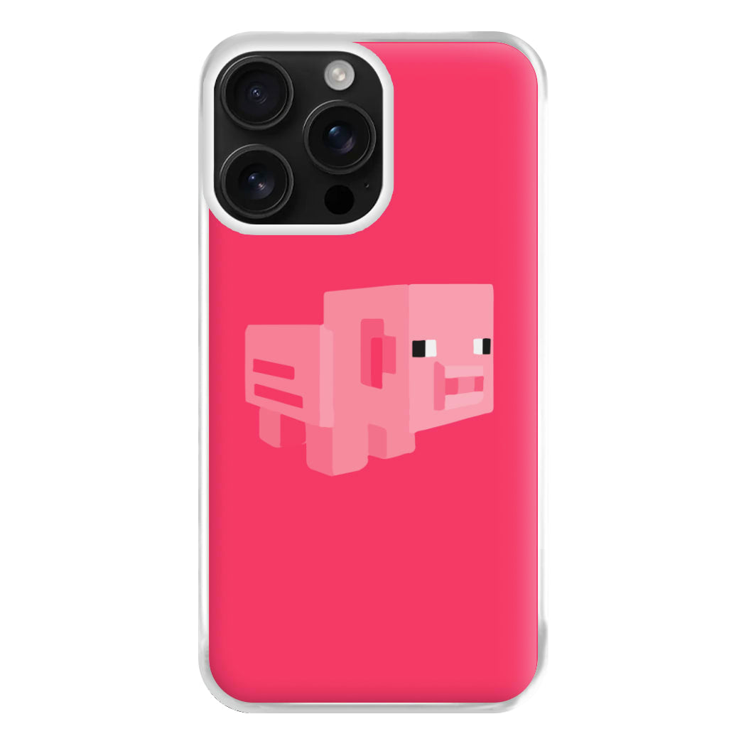 Mining Pig Phone Case for iPhone 16 Pro Max