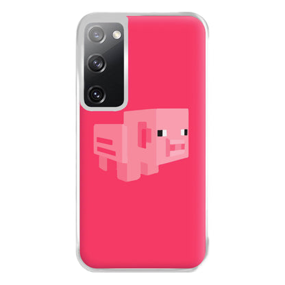 Mining Pig Phone Case for Galaxy S20