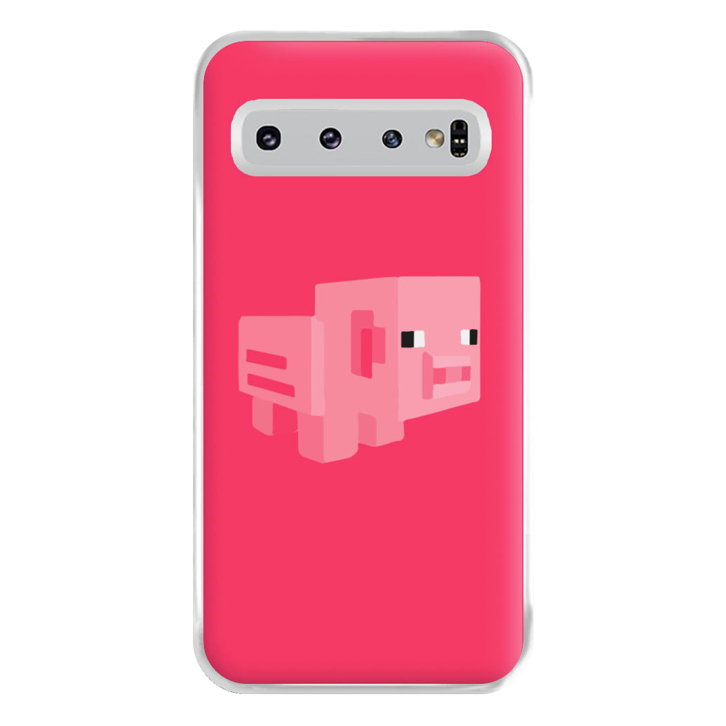 Mining Pig Phone Case for Galaxy S10 Plus