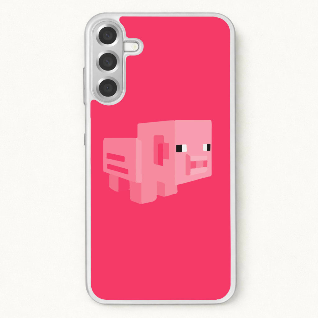 Mining Pig Phone Case for Galaxy A17