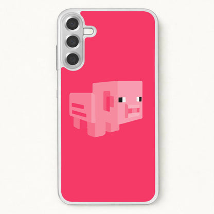Mining Pig Phone Case for Galaxy A17
