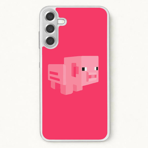 Mining Pig Phone Case for Galaxy A17
