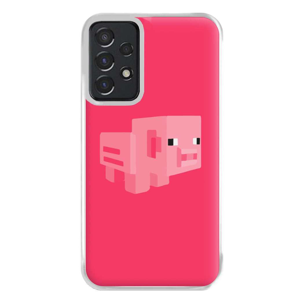 Mining Pig Phone Case for Galaxy A52 / A52s