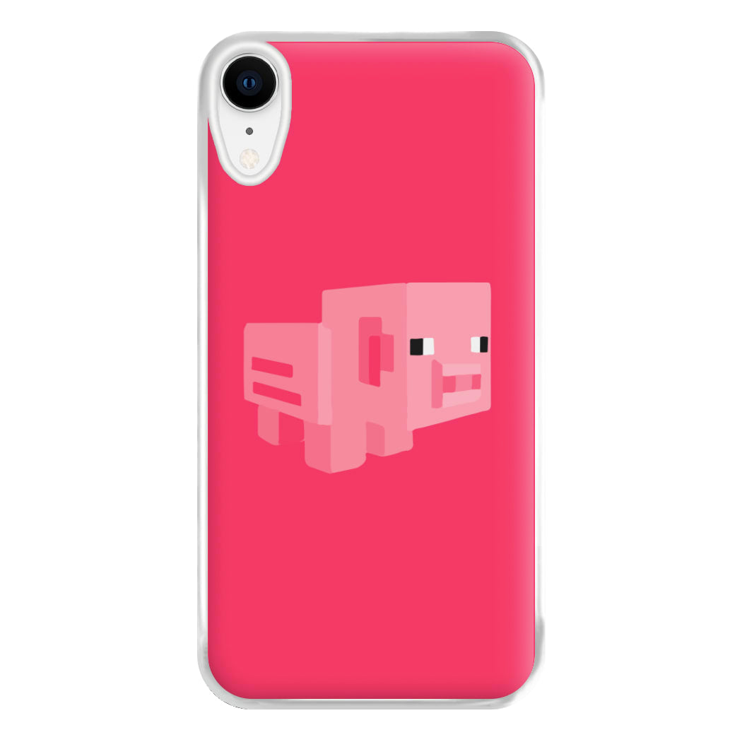 Mining Pig Phone Case for iPhone XR