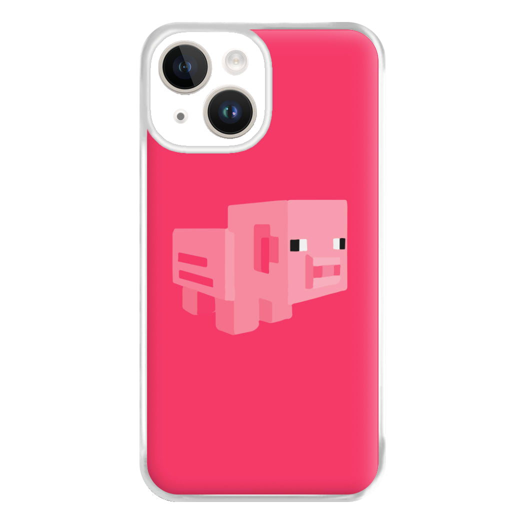 Mining Pig Phone Case for iPhone 14