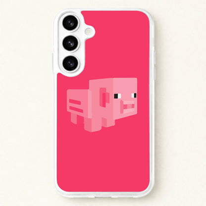 Mining Pig Phone Case for Galaxy S26