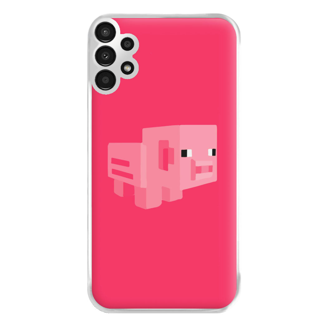 Mining Pig Phone Case for Galaxy A13