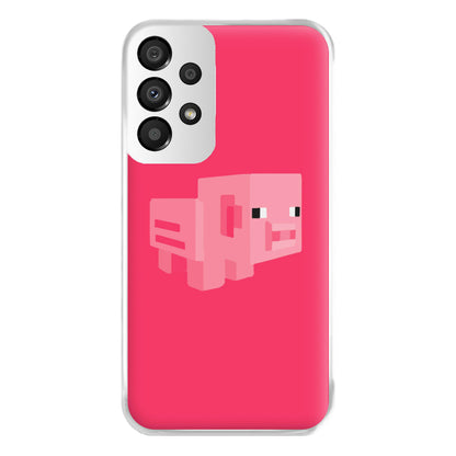 Mining Pig Phone Case for Galaxy A33