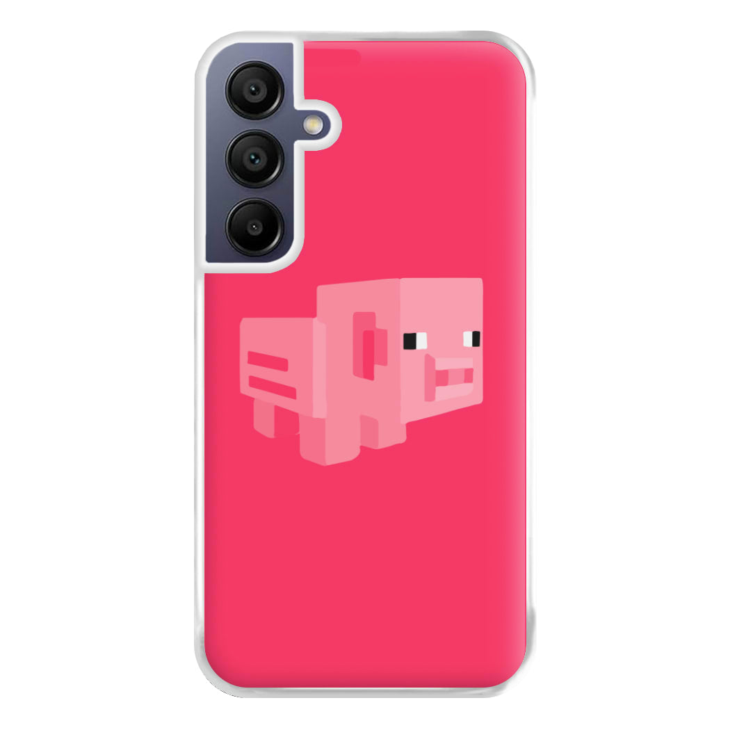 Mining Pig Phone Case for Galaxy A16