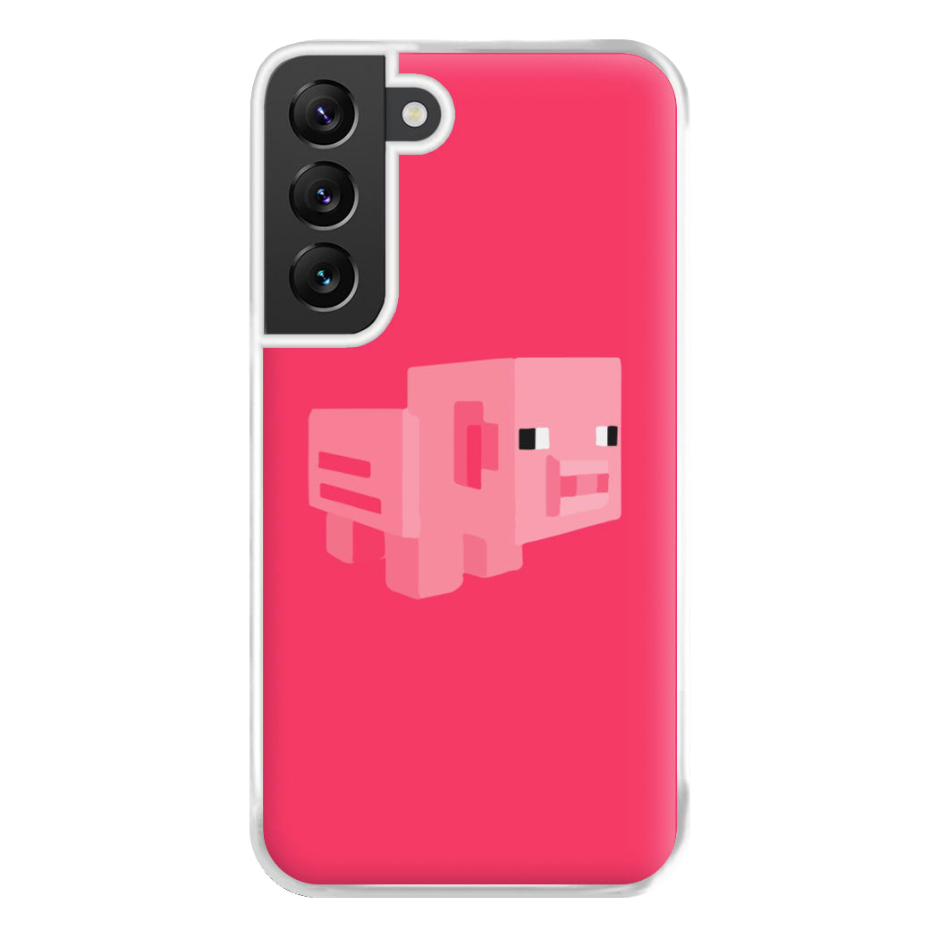 Mining Pig Phone Case for Galaxy S22 Plus