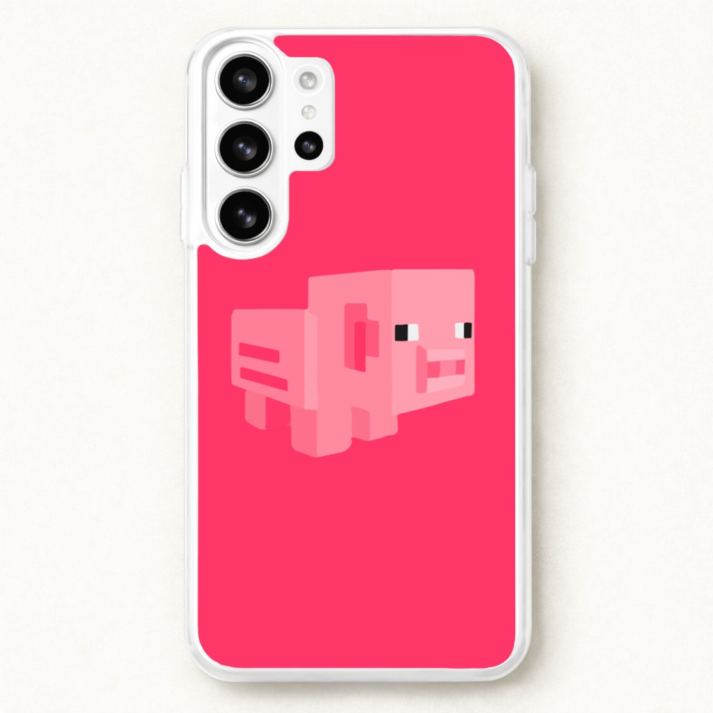 Mining Pig Phone Case for Galaxy S26 Ultra