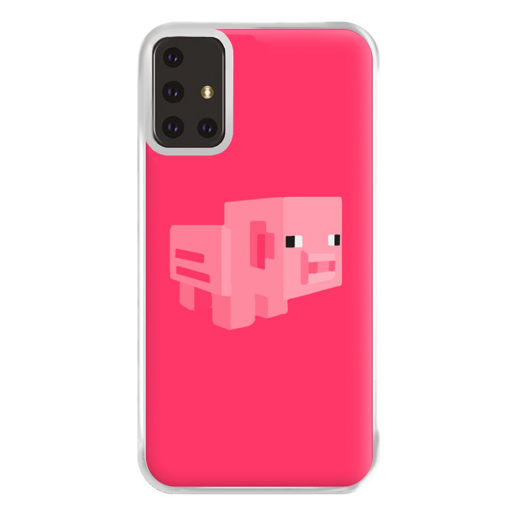 Mining Pig Phone Case for Galaxy A71