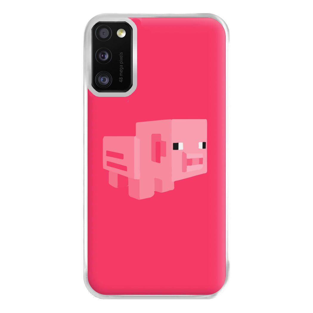 Mining Pig Phone Case for Galaxy A41