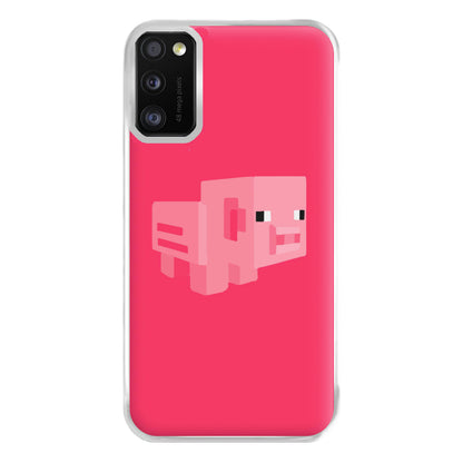 Mining Pig Phone Case for Galaxy A41