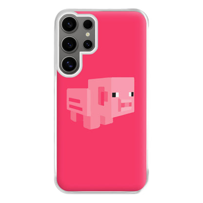 Mining Pig Phone Case for Galaxy S24 Ultra