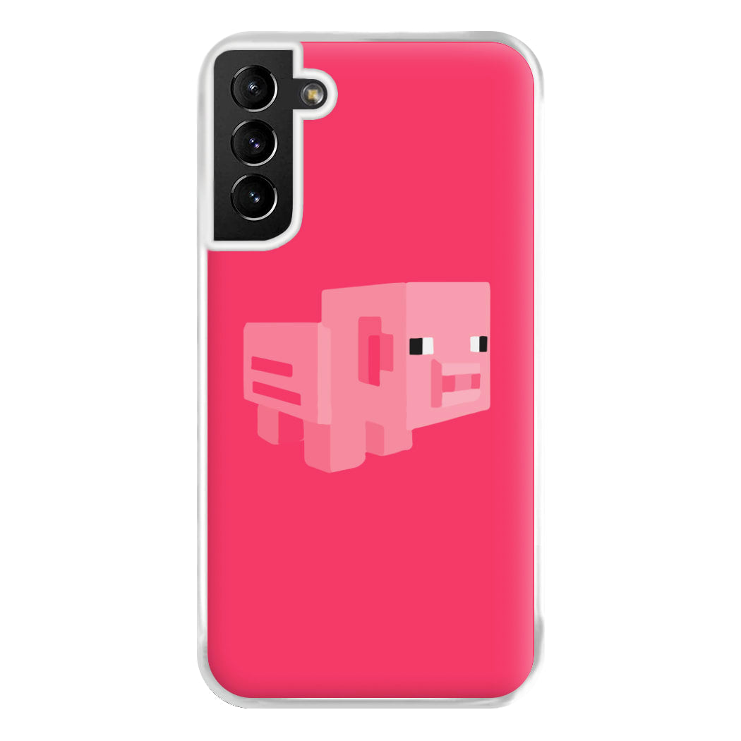 Mining Pig Phone Case for Galaxy S21 Plus