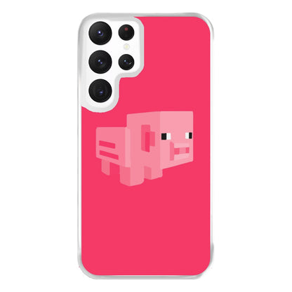 Mining Pig Phone Case for Galaxy S22 Ultra