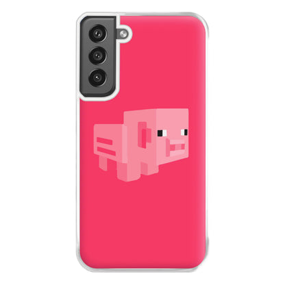 Mining Pig Phone Case for Galaxy S21FE