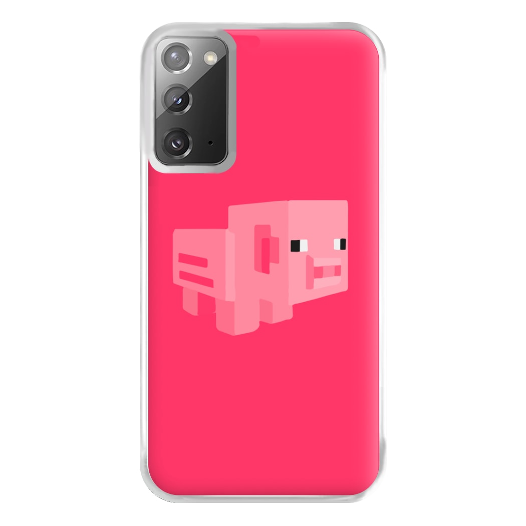 Mining Pig Phone Case for Galaxy Note 20 Ultra