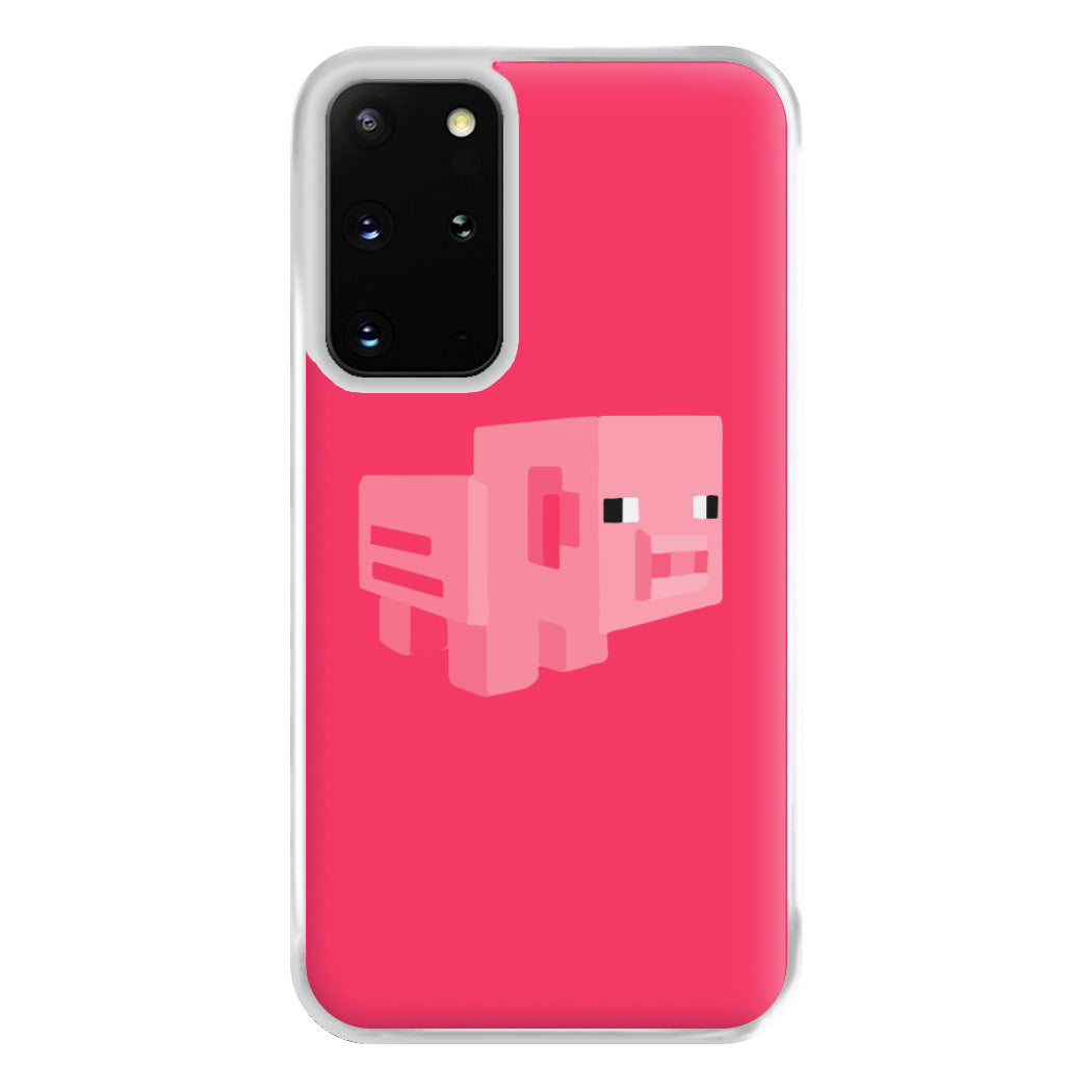 Mining Pig Phone Case for Galaxy S20 Plus