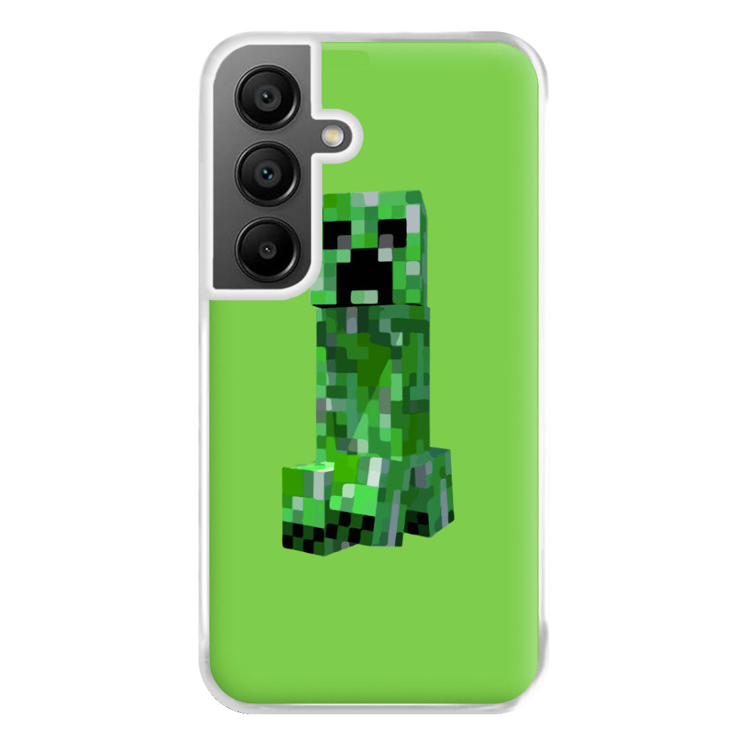 Mining Creeper Phone Case for Galaxy A55