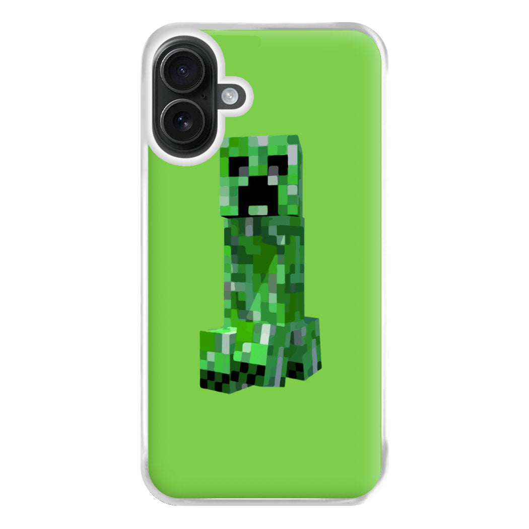 Mining Creeper Phone Case for iPhone 16 Plus