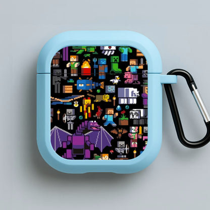 Mining Collage Blue AirPods Case
