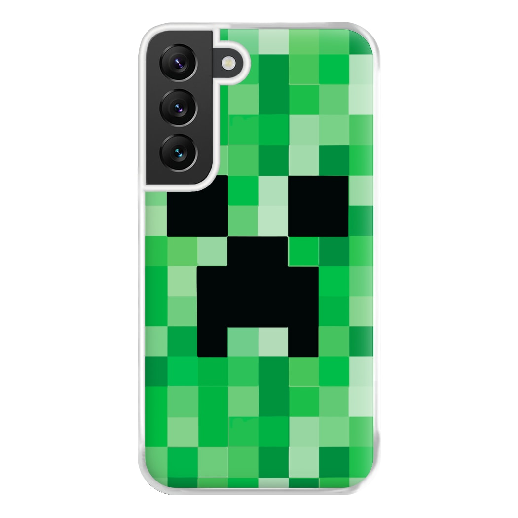 Creeper Face - Mining Phone Case for Galaxy S22 Plus